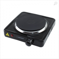 Electric Hot Plate Esperanza PINATUBO EKH002K Black, 1500W 5 temperature degrees thermostatic protection against overheating The indicator light (on / off) Heat-resistant surface materials Electric Hot Plate Esperanza PINATUBO EKH002K Black, 1500W 5 temperature degrees thermostatic protection against overheating The indicator light (on / off) Heat-resistant surface materials