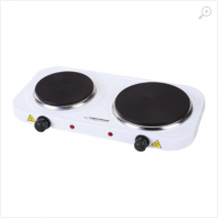 Electric Hot Plate Esperanza YELLOWSTONE EKH007W White, 2500W (1x1500W, 1x1000W), 2 heating plates with a diameter of 18.8 cm and 15.5 cm, External dimensions of the oven: 48 x 23.5 x 7 cm, The length of the power cord: 0.75m, Smooth 5-step power regulati Electric Hot Plate Esperanza YELLOWSTONE EKH007W White, 2500W (1x1500W, 1x1000W), 2 heating plates with a diameter of 18.8 cm and 15.5 cm, External dimensions of the oven: 48 x 23.5 x 7 cm, The length of the power cord: 0.75m, Smooth 5-step power regulati