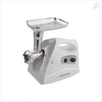 Meat Grinder Esperanza MEATBALL EKM012E 600W stainless steel knife for long time use, metal spiral drive, 3 discs with different diameter holes (2,7mm, 4mm, 8mm), nozzle for making sausages, nozzle for making kebbe, gray Meat Grinder Esperanza MEATBALL EKM012E 600W stainless steel knife for long time use, metal spiral drive, 3 discs with different diameter holes (2,7mm, 4mm, 8mm), nozzle for making sausages, nozzle for making kebbe, gray