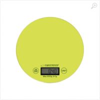 Kitchen Scale Esperanza MANGO EKS003G Green Touch buttons, Maximum capacity: 5000g, Division: 1g, Four units of measure: g /lb/oz/kg, Tare Function, Overload indicator, Low battery indicator, Power: 1xCR2032 lithium battery Kitchen Scale Esperanza MANGO EKS003G Green Touch buttons, Maximum capacity: 5000g, Division: 1g, Four units of measure: g /lb/oz/kg, Tare Function, Overload indicator, Low battery indicator, Power: 1xCR2032 lithium battery