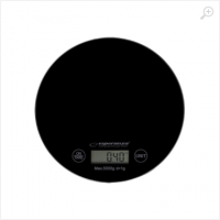 Kitchen Scale Esperanza MANGO EKS003K Black Touch buttons, Maximum capacity: 5000g, Division: 1g, Four units of measure: g /lb/oz/kg, Tare Function, Overload indicator, Low battery indicator, Power: 1xCR2032 lithium battery Kitchen Scale Esperanza MANGO EKS003K Black Touch buttons, Maximum capacity: 5000g, Division: 1g, Four units of measure: g /lb/oz/kg, Tare Function, Overload indicator, Low battery indicator, Power: 1xCR2032 lithium battery
