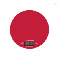 Kitchen Scale Esperanza MANGO EKS003R Red Touch buttons, Maximum capacity: 5000g, Division: 1g, Four units of measure: g /lb/oz/kg, Tare Function, Overload indicator, Low battery indicator, Power: 1xCR2032 lithium battery Kitchen Scale Esperanza MANGO EKS003R Red Touch buttons, Maximum capacity: 5000g, Division: 1g, Four units of measure: g /lb/oz/kg, Tare Function, Overload indicator, Low battery indicator, Power: 1xCR2032 lithium battery