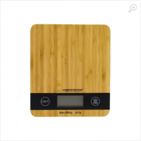 Kitchen Scale Esperanza BAMBOO EKS005, Maximum capacity: 5000g, Division: 1g, Four units of measure: g /lb/oz/kg, Super shinning stainless steel platform, blue back light, Tare Function, Overload indicator, Low battery indicator, Power: 2x AAA battery Kitchen Scale Esperanza BAMBOO EKS005, Maximum capacity: 5000g, Division: 1g, Four units of measure: g /lb/oz/kg, Super shinning stainless steel platform, blue back light, Tare Function, Overload indicator, Low battery indicator, Power: 2x AAA battery