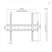 SBOX TV-Wall Mount PLB-2544F-2 for 32-55'', Vesa 200x200, 400x400, Max load 35kg SBOX TV-Wall Mount PLB-2544F-2 for 32-55'', Vesa 200x200, 400x400, Max load 35kg