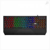 Gaming Keyboard AOC GK200 RGB Membrane Gaming Keyboard (RU), Backlight (RGB), 100% anti-ghosting, USB Hub: 1 x USB, Ultra-portable design, Magnetic Leather Wrist Rest, USB Gaming Keyboard AOC GK200 RGB Membrane Gaming Keyboard (RU), Backlight (RGB), 100% anti-ghosting, USB Hub: 1 x USB, Ultra-portable design, Magnetic Leather Wrist Rest, USB