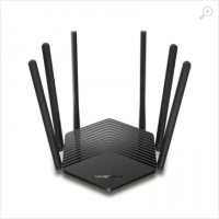 MERCUSYS MR50G AC1900 Wireless Dual Band Gigabit Router,SPEED: 600 Mbps at 2.4 GHz + 1300 Mbps at 5 GHz ,SPEC: 6× Antennas, 1× Gigabit WAN Port + 2× Gigabit LAN Ports,FEATURE: Access Point Mode, IPv6 Ready, IPTV, Beamforming, Smart Connect, Airtime Fairn