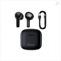 Baseus Encok True Wireless Earphones Bowie E3, Black, BT5.0, playback 5h (70% vol), with case 25h, charging time 1hr, Type-C, NGTW080001 Baseus Encok True Wireless Earphones Bowie E3, Black, BT5.0, playback 5h (70% vol), with case 25h, charging time 1hr, Type-C, NGTW080001