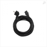 Power cord - 5m - GEMBIRD PC-186-VDE-5M, Schuko input / C13 output, VDE approved, Black Power cord - 5m - GEMBIRD PC-186-VDE-5M, Schuko input / C13 output, VDE approved, Black