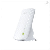 TP-LINK RE200 AC750 Dual Band Wireless Wall Plugged Range Extender, Mediatek, 433Mbps at 5GHz + 300Mbps at 2.4GHz, 802.11ac/a/b/g/n, Ranger Extender button, Range extender mode, 3 internal Antennas, 1 Port 10/100 Mbit (RJ-45) TP-LINK RE200 AC750 Dual Band Wireless Wall Plugged Range Extender, Mediatek, 433Mbps at 5GHz + 300Mbps at 2.4GHz, 802.11ac/a/b/g/n, Ranger Extender button, Range extender mode, 3 internal Antennas, 1 Port 10/100 Mbit (RJ-45)