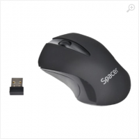Mouse Spacer Wireless Black 2.4GHz, 3D, 1000 DPI, SPMO-W12 Mouse Spacer Wireless Black 2.4GHz, 3D, 1000 DPI, SPMO-W12