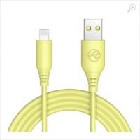 Cable USB - Lightning, 3A, 1m, Tellur yellow TLL155397 Cable USB - Lightning, 3A, 1m, Tellur yellow TLL155397