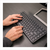 Mini Wireless Keyboard Tellur, 10 meters wireless range, Black, US Layout Mini Wireless Keyboard Tellur, 10 meters wireless range, Black, US Layout