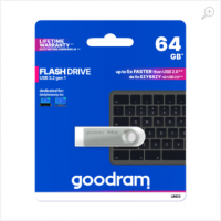 64Gb USB3.2 GoodRAM UNO3 Metal casing, Built-in keyloop (Read 60 MByte/s, Write 20 MByte/s) UNO3-0640S0R11 64Gb USB3.2 GoodRAM UNO3 Metal casing, Built-in keyloop (Read 60 MByte/s, Write 20 MByte/s) UNO3-0640S0R11