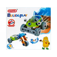 Конструктор Hanye 2в1 машина-мотоцикл 15X15X8cm
