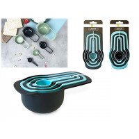 Set recipiente de masurare cu mane James.F 6buc, plastic Set recipiente de masurare cu mane James.F 6buc, plastic