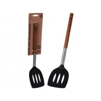 Лопатка с отверстиями EH 34cm, нейлон, деревянная ручка