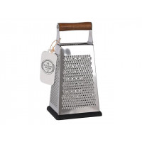 Razatoare cu patru laturi EH 11X9X22cm, inox, maner din lemn Razatoare cu patru laturi EH 11X9X22cm, inox, maner din lemn