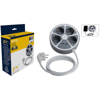 Удлинитель 4 розетки + 2 USB входа, 1.5 м, серый Удлинитель 4 розетки + 2 USB входа, 1.5 м, серый