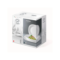 Set farfurii Bormioli Parma 18buc, sticla de opal Set farfurii Bormioli Parma 18buc, sticla de opal