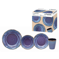 Set vesela Tognana Craquele Blu 16buc. melamin Set vesela Tognana Craquele Blu 16buc. melamin