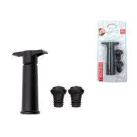 Pompe de vid+2 dopuri pentru vin Elegance Pompe de vid+2 dopuri pentru vin Elegance