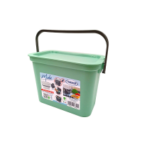 Container pentru deseuri de bucatarie Tontarelli Moda 5l, 27.2X17.8X18.5cm, fistic Container pentru deseuri de bucatarie Tontarelli Moda 5l, 27.2X17.8X18.5cm, fistic