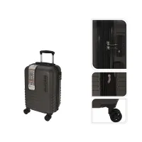 Чемодан троллер ProWorld 30 л 23X32X52 см, черный, пластик