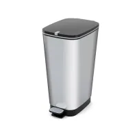 Ведро для мусора с педалью Chic Bin L, 29X45XH61cm, серебр
