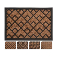 Covoras pentru antreu din cocos 40X60cm modele geometrice, baza de cauciuc