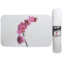 Covoras pentru baie 45X75cm MSV Lanyu alb, microfibra