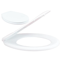 Capac pentru closet Gepard Arizona alb, fixare inox, duroplast