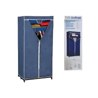 Dulap-organizator cu 2 sectii 160X75X50 cm, albastru, textil