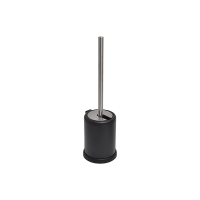 Perie WC cu suport Tendance Stan H39cm, D11.5cm, metall, neagră Perie WC cu suport Tendance Stan H39cm, D11.5cm, metall, neagră