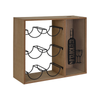 Suport de 6 sticle + colector dopuri 40X35X15cm Suport de 6 sticle + colector dopuri 40X35X15cm