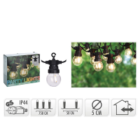 Гирлянда уличных ламп 20LED белый 12.5m, G50, D5cm Гирлянда уличных ламп 20LED белый 12.5m, G50, D5cm