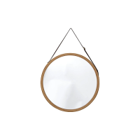 Зеркало настенное D38cm Tendance, рама бамбук