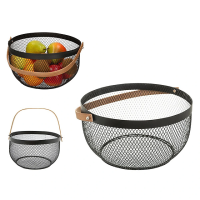 Корзина для фруктов Five D26.5X14.5см, металл, с ручкой Корзина для фруктов Five D26.5X14.5см, металл, с ручкой