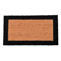 Covoras pentru antreu din cocos 33X60cm Luance, PVC, maro/negru