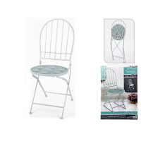 Scaun Bistro Mozaic metal-piatra 38X38X90cm