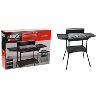 Gratar electric cu picioare BBQ 65X45X110cm, cu capac si plasa