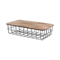 Cos metalic cu capac mdf 40X23X10 cm Cos metalic cu capac mdf 40X23X10 cm
