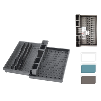 Сушилка раздвижная для посуды с поддоном Bella 44.7(53)X30X8.8cm Сушилка раздвижная для посуды с поддоном Bella 44.7(53)X30X8.8cm