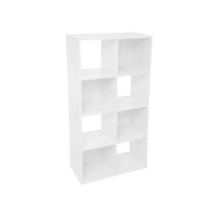 Modul de mobila 67.5X32X134cm Five, 8 rafturi, alb Modul de mobila 67.5X32X134cm Five, 8 rafturi, alb