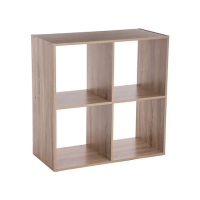 Modul de mobila 67.5X32X67.5cm Five, 4 rafturi, natural Modul de mobila 67.5X32X67.5cm Five, 4 rafturi, natural