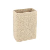 Pahar pentru periute de dinti Tendance Sand, bej, din polirezină