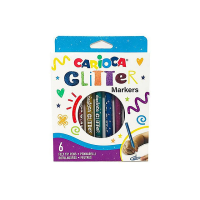Набор фломастеров 6шт с блестками Carioca Glitter Набор фломастеров 6шт с блестками Carioca Glitter