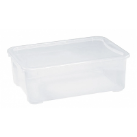 Container cu capac Econova Cristal 31l, 55.5X39X19cm, transparent Container cu capac Econova Cristal 31l, 55.5X39X19cm, transparent