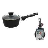 Tigaie sote Tognana Space Saving 16 cm, 1,2 l, capac din sticlă, mâner detașabil Tigaie sote Tognana Space Saving 16 cm, 1,2 l, capac din sticlă, mâner detașabil