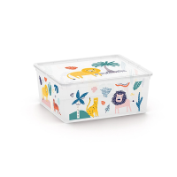 Cutie cu capac C-box M Wild Animals 18l, 40X34XH17cm