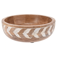 Farfurie de servire D19X5 cm, lemn de mango